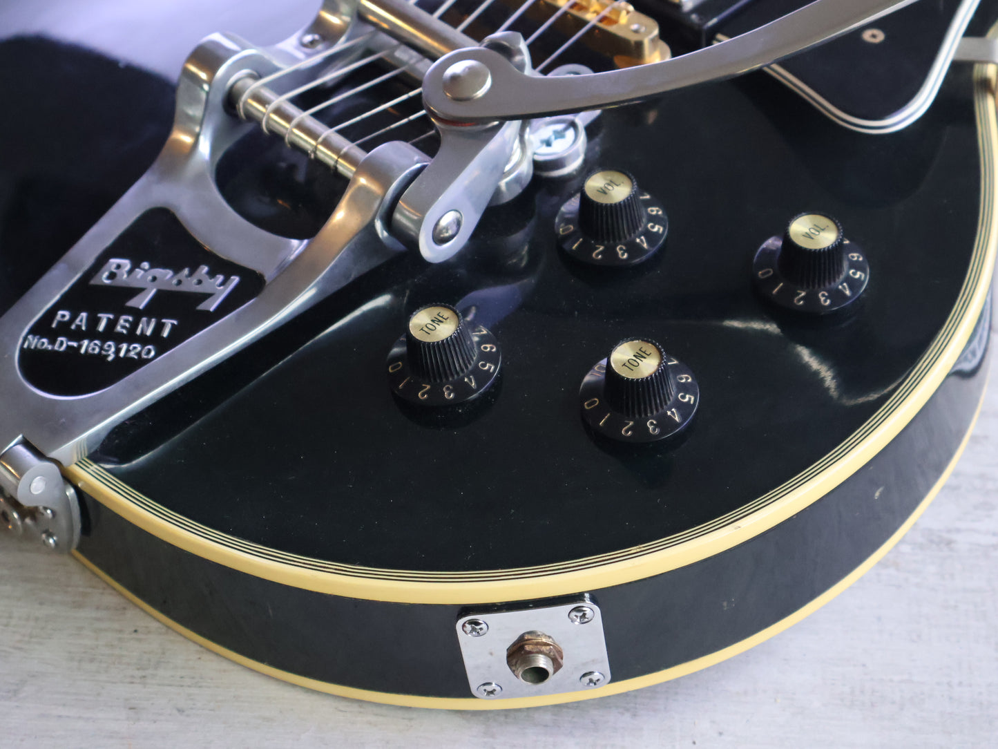 1981 Greco Japan EG-500C Super Power Les Paul Custom w/Bigsby (Ebony)