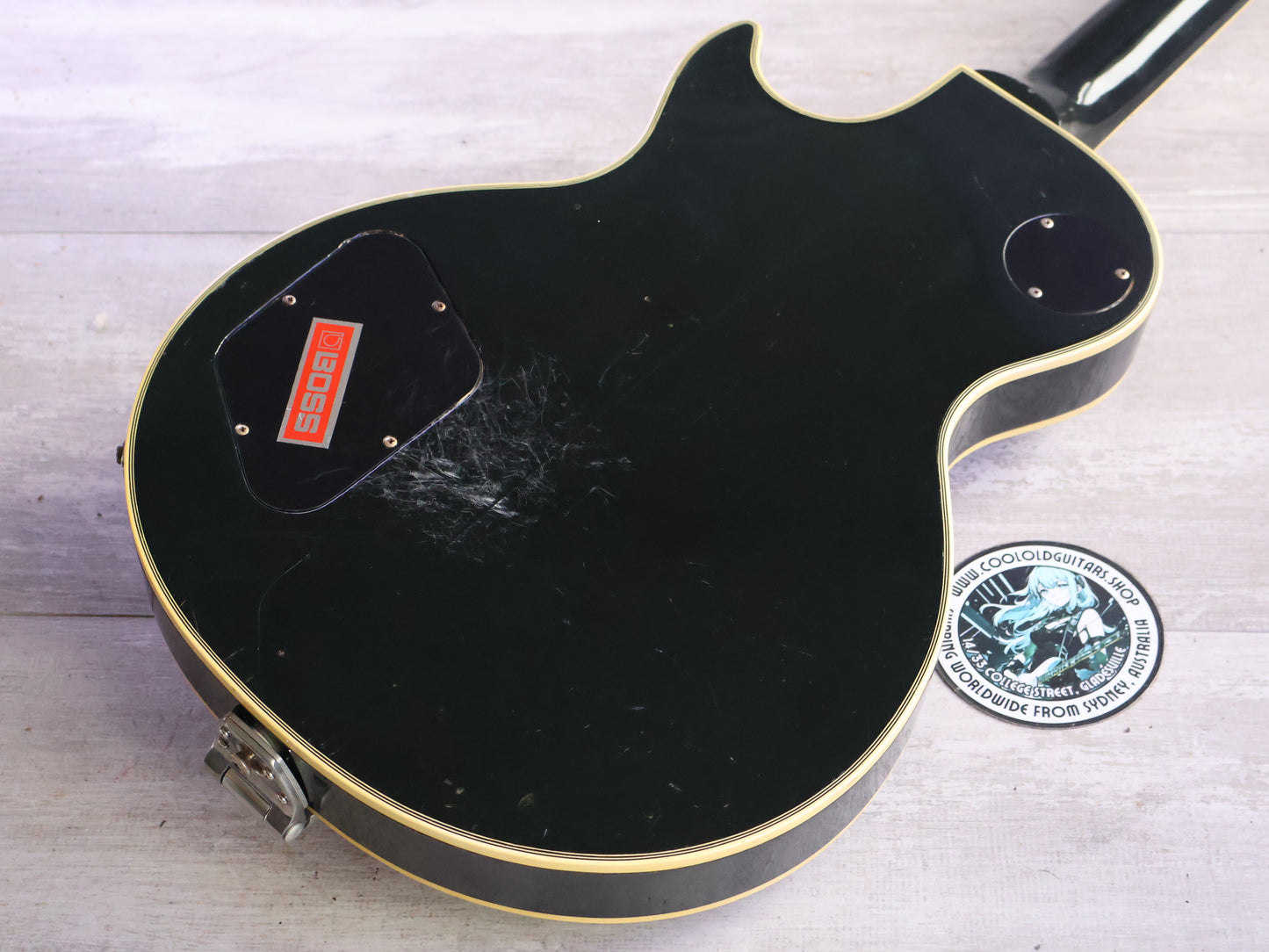 1981 Greco Japan EG-500C Super Power Les Paul Custom w/Bigsby (Ebony)