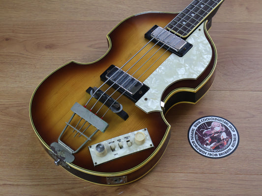 1976 Greco Japan VB-450 Violin Beatle Bass (Brown Sunburst)