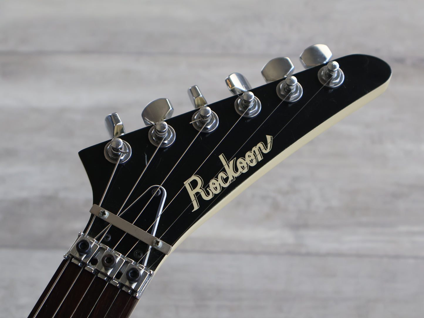 1985 Rockoon/Schaller Japan (by Kawai) RG Series "Thumb" Guitar (Pearl White)