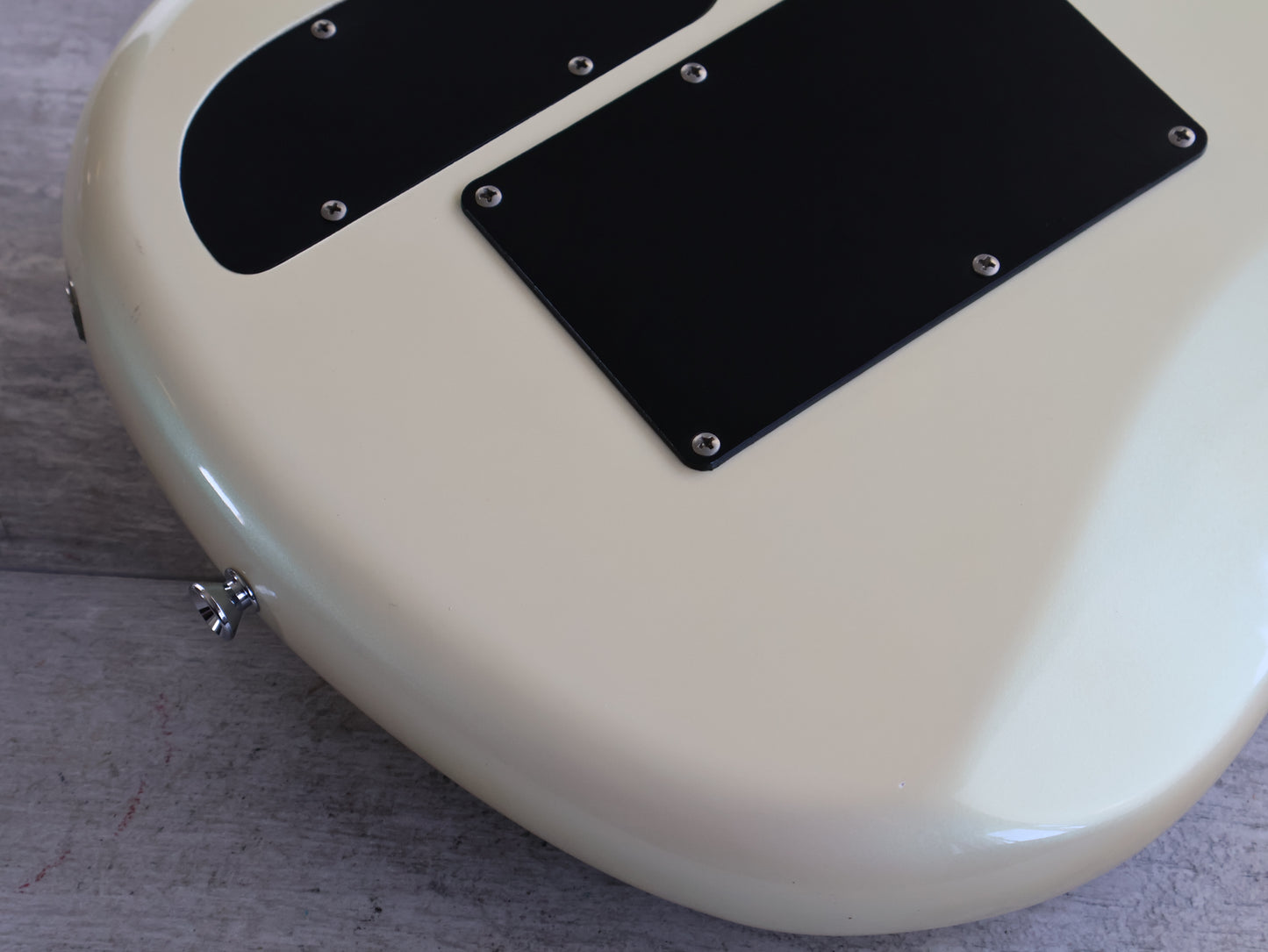 1985 Rockoon/Schaller Japan (by Kawai) RG Series "Thumb" Guitar (Pearl White)