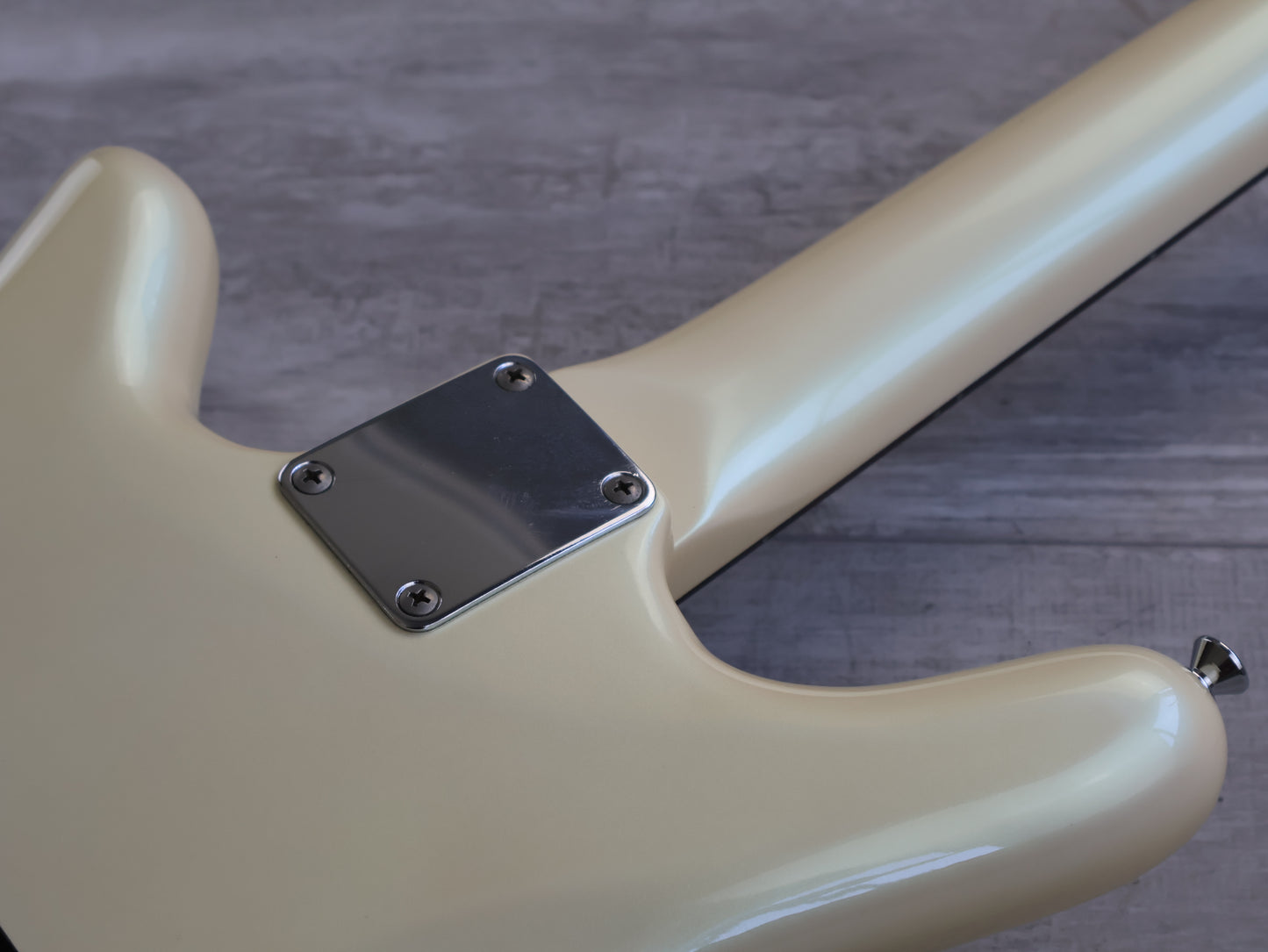 1985 Rockoon/Schaller Japan (by Kawai) RG Series "Thumb" Guitar (Pearl White)