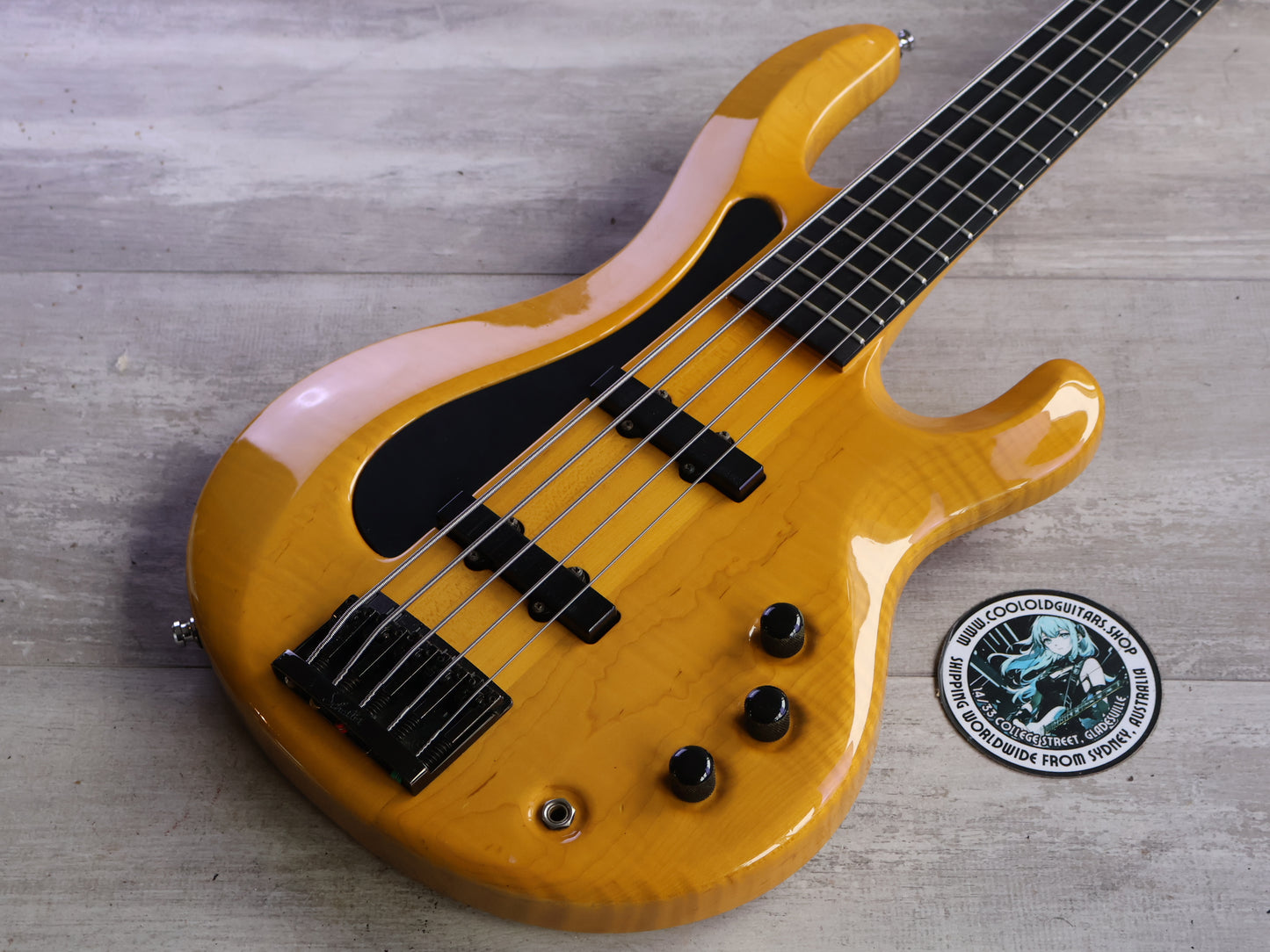1990's ESP Japan GP-II Custom Order Neckthrough 5-String Bass w/Alembic (Natural)