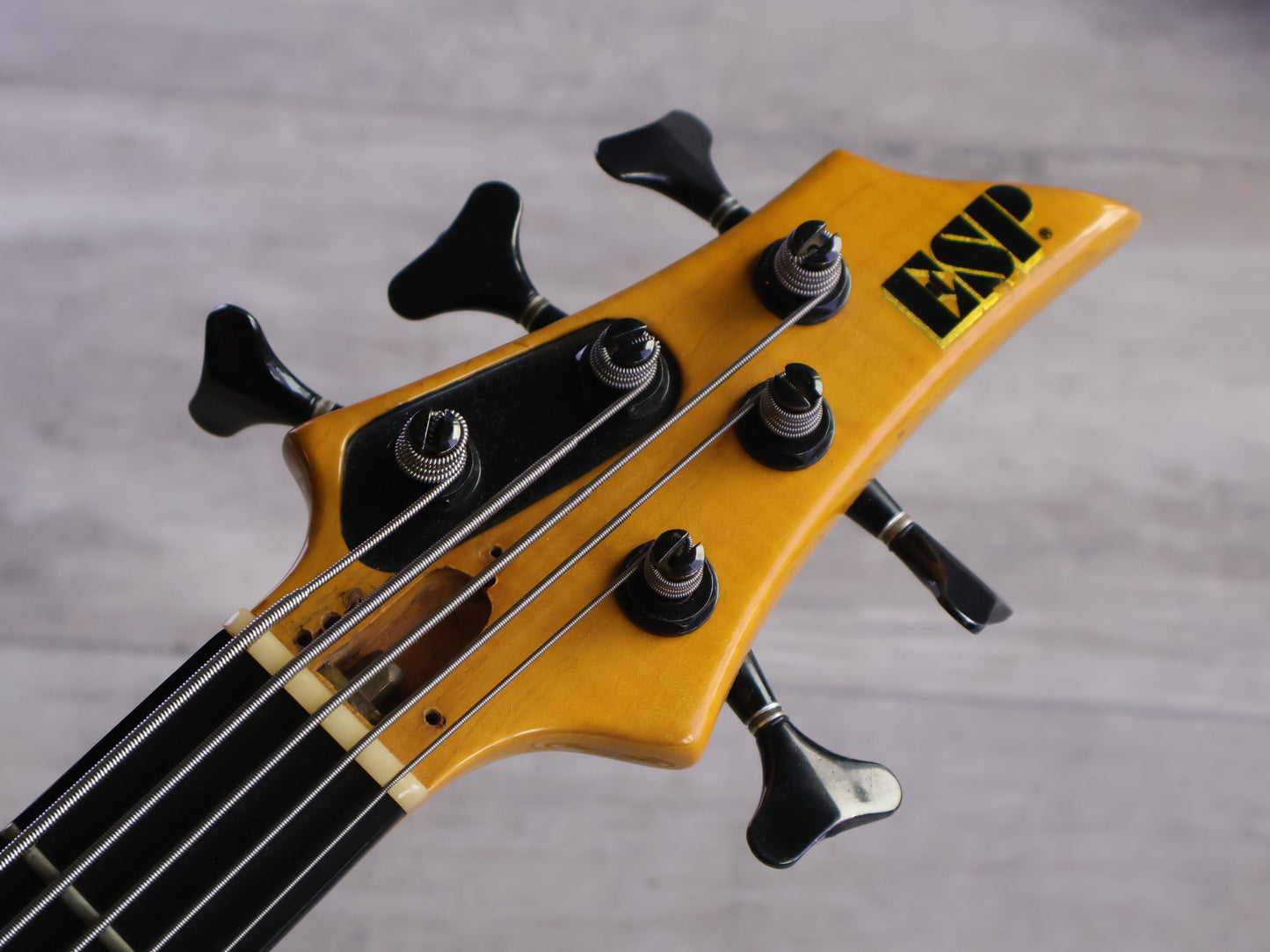 1990's ESP Japan GP-II Custom Order Neckthrough 5-String Bass w/Alembic (Natural)