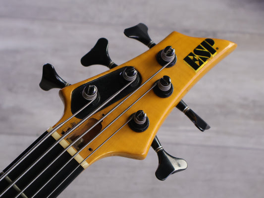 1990's ESP Japan GP-II Custom Order Neckthrough 5-String Bass w/Alembic (Natural)
