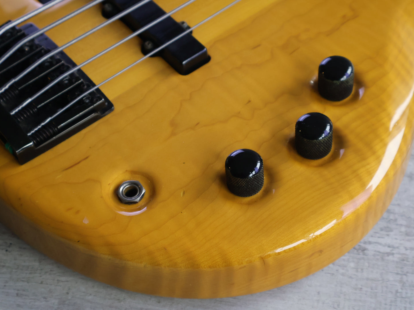 1990's ESP Japan GP-II Custom Order Neckthrough 5-String Bass w/Alembic (Natural)