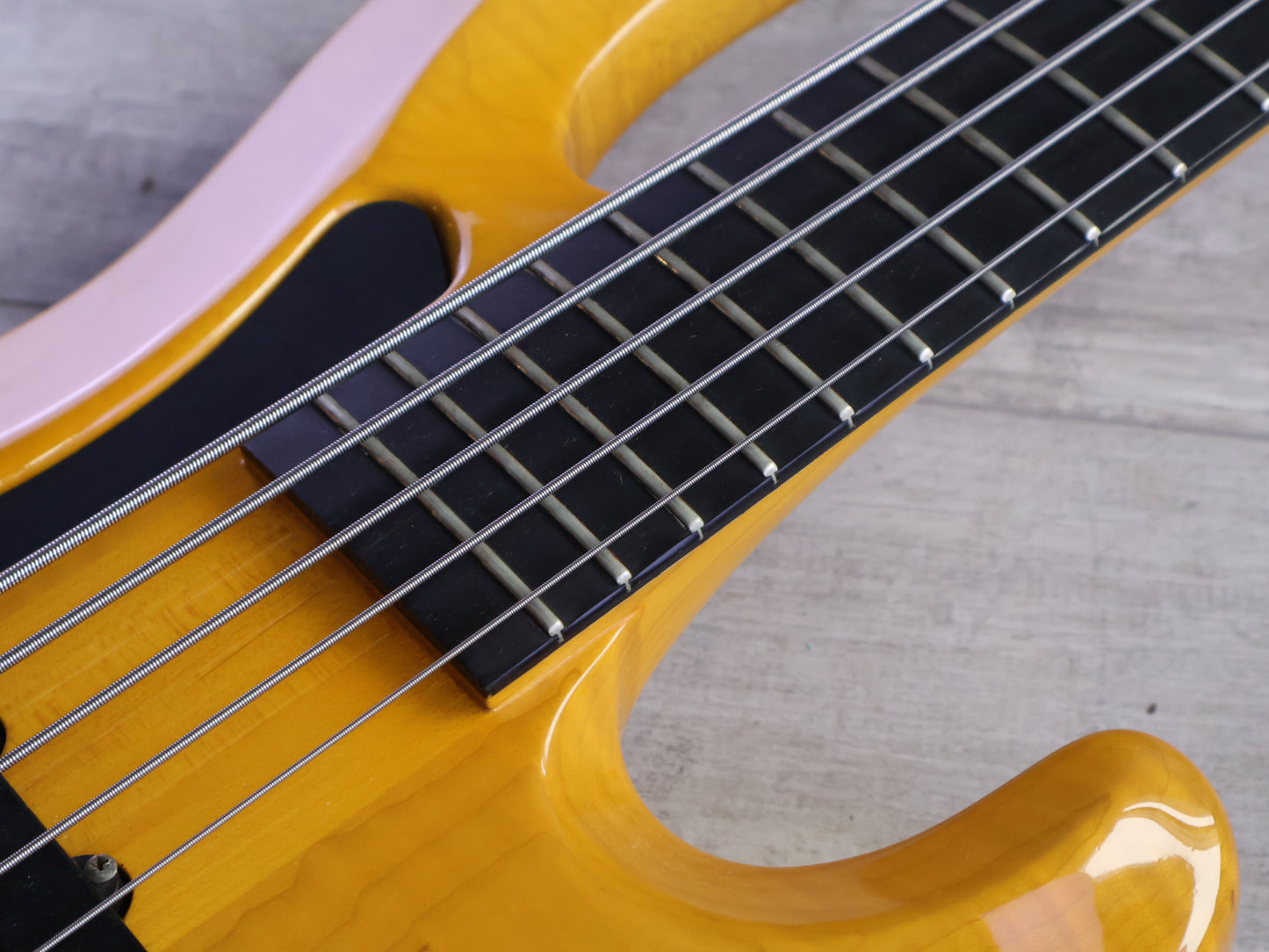 1990's ESP Japan GP-II Custom Order Neckthrough 5-String Bass w/Alembic (Natural)