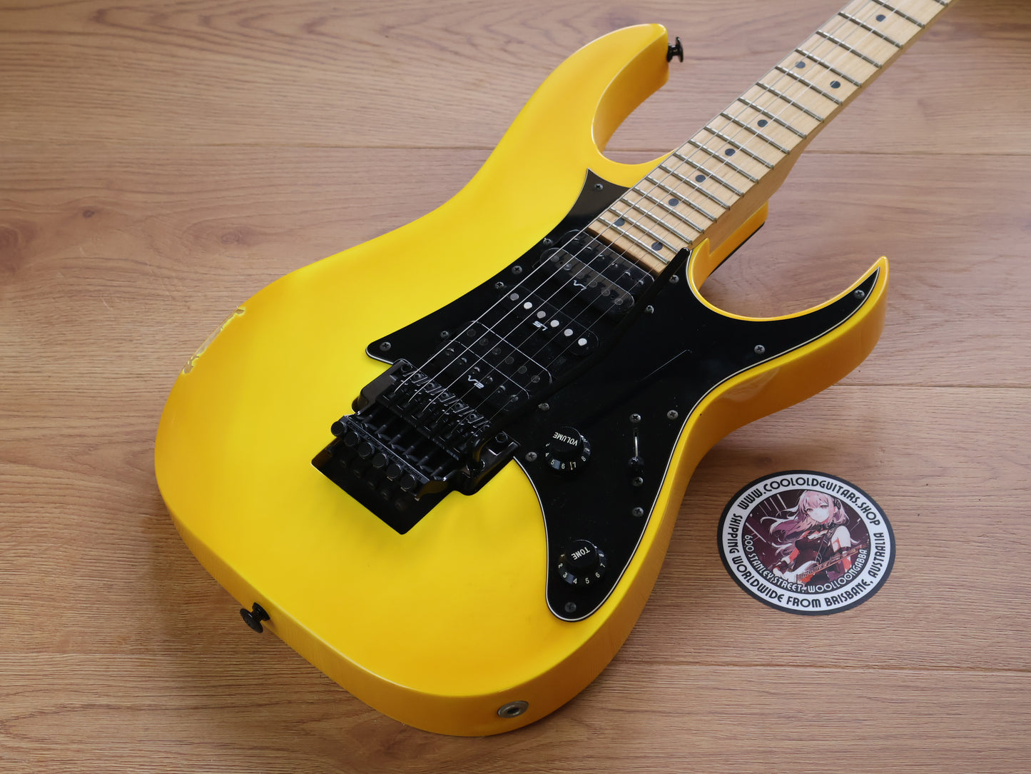 1989 Ibanez Japan RG-550 Superstrat (Faded Desert Sun Yellow)