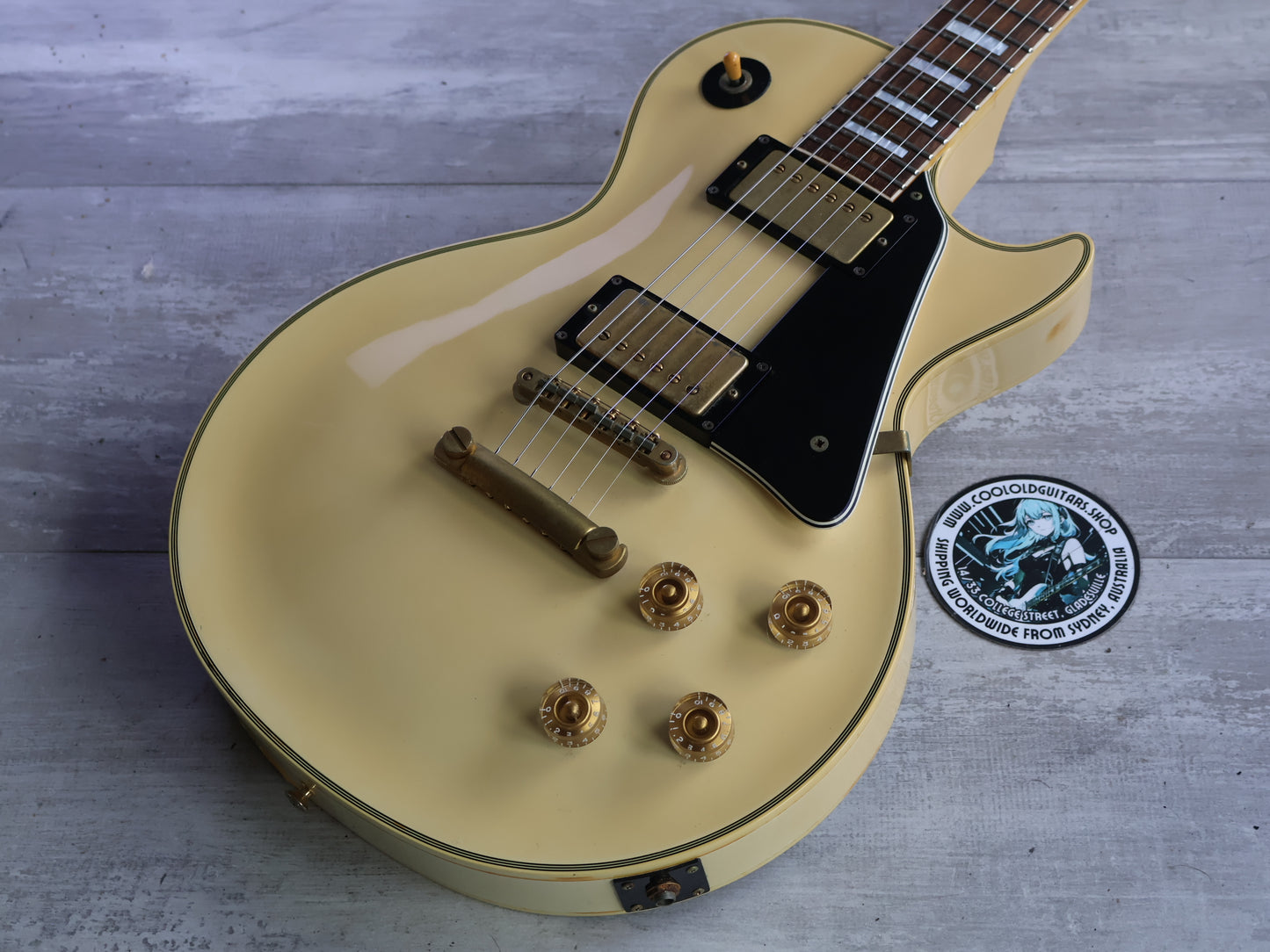 1988 Greco Japan EGC68-60 Les Paul Custom (Vintage White)