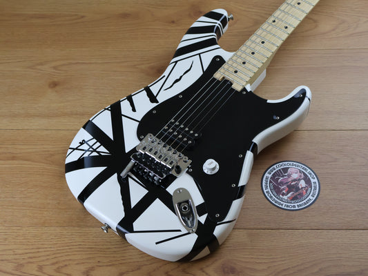 EVH Striped Series Van Halen Signature Stratocaster (Black and White)