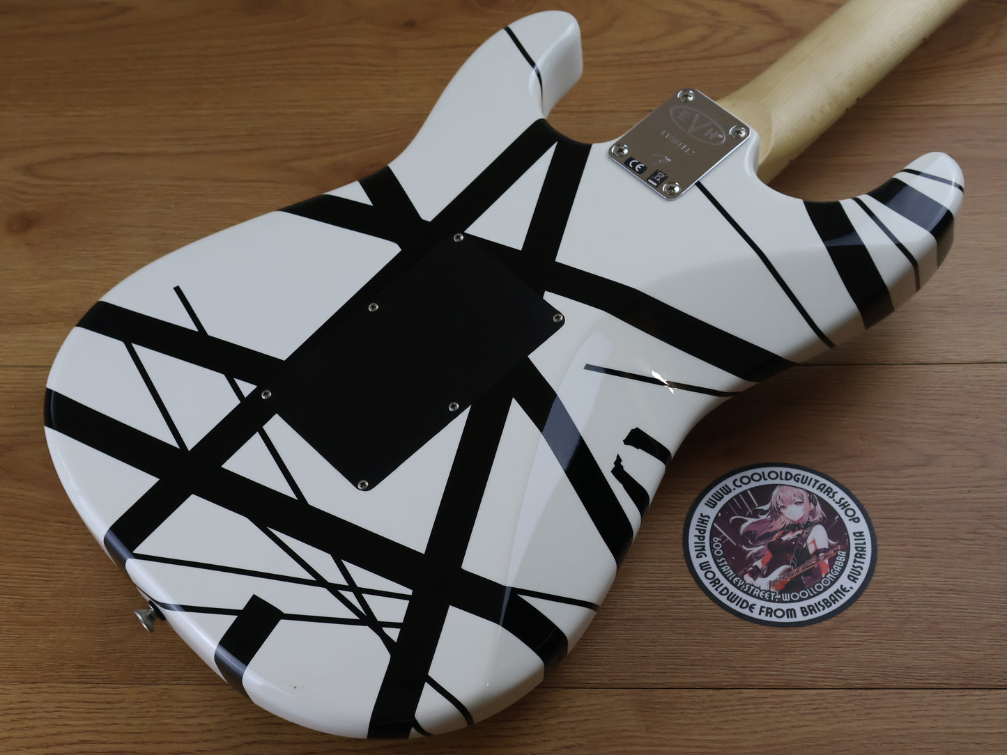 EVH Striped Series Van Halen Signature Stratocaster (Black and White)