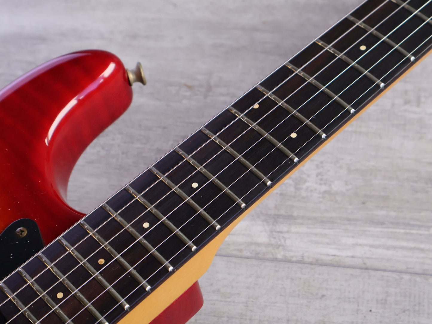 1986 Selva Japan ST-II 230EMG SSH Steve Lukather Model (Cherry Sunburst)