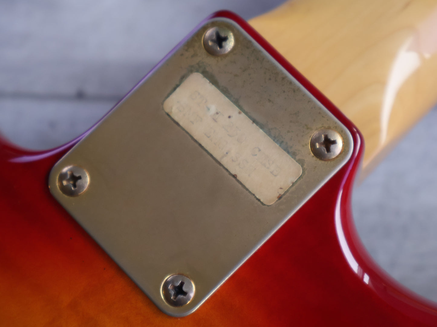 1986 Selva Japan ST-II 230EMG SSH Steve Lukather Model (Cherry Sunburst)