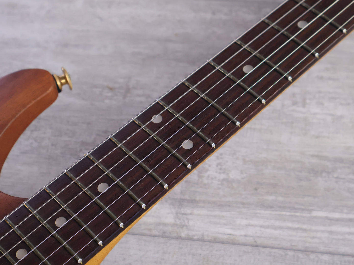 1994 Ibanez SV470 S-Series Saber HSH Superstrat (Natural Oil)