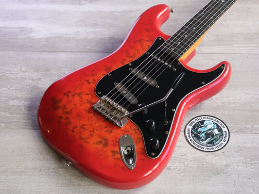 1980's Hiro Kawahara Custom Built S-Style - Heretic (Floral Pink)