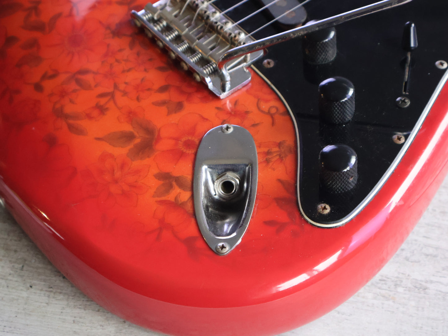 1980's Hiro Kawahara Custom Built S-Style - Heretic (Floral Pink)