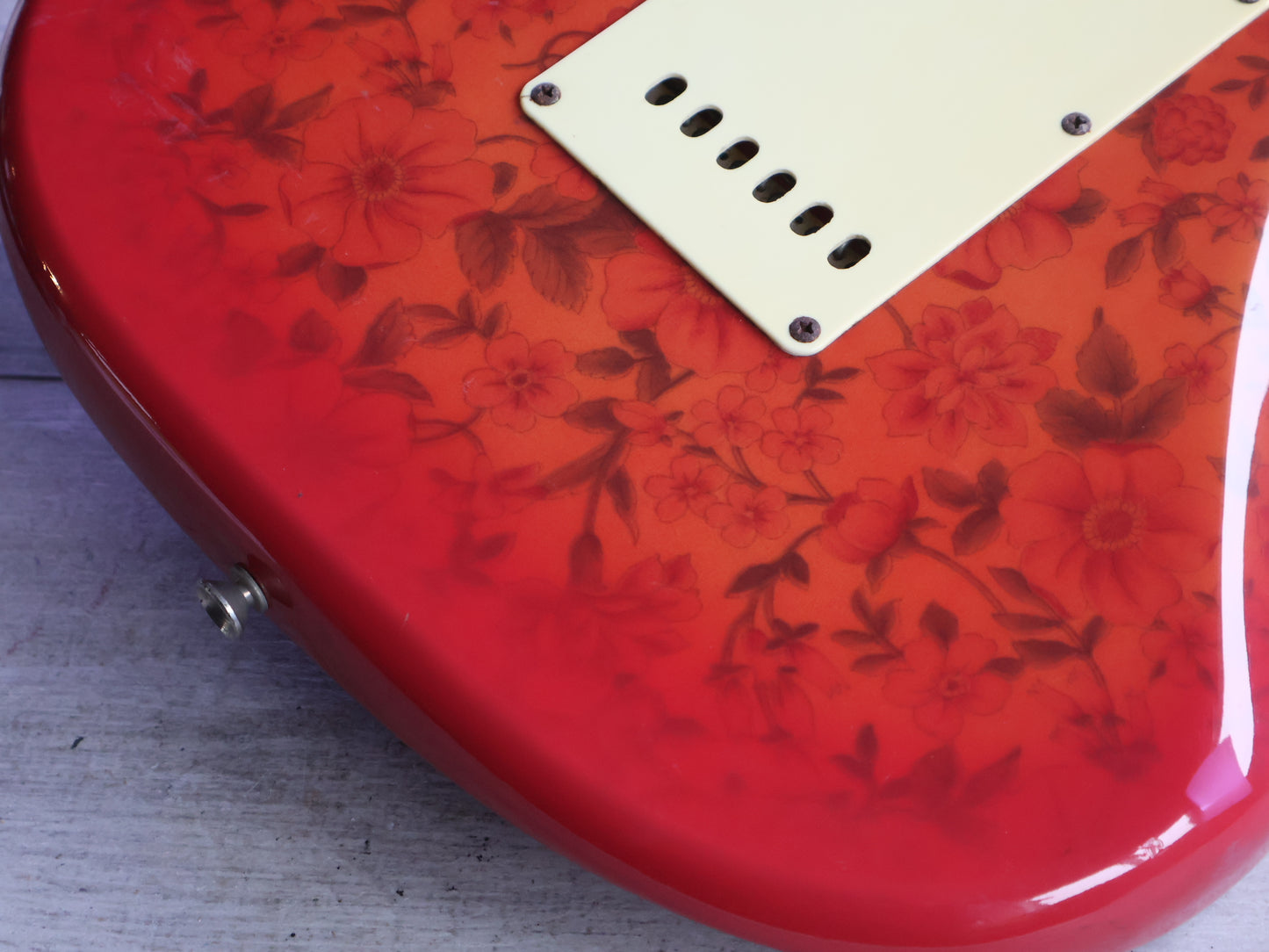 1980's Hiro Kawahara Custom Built S-Style - Heretic (Floral Pink)