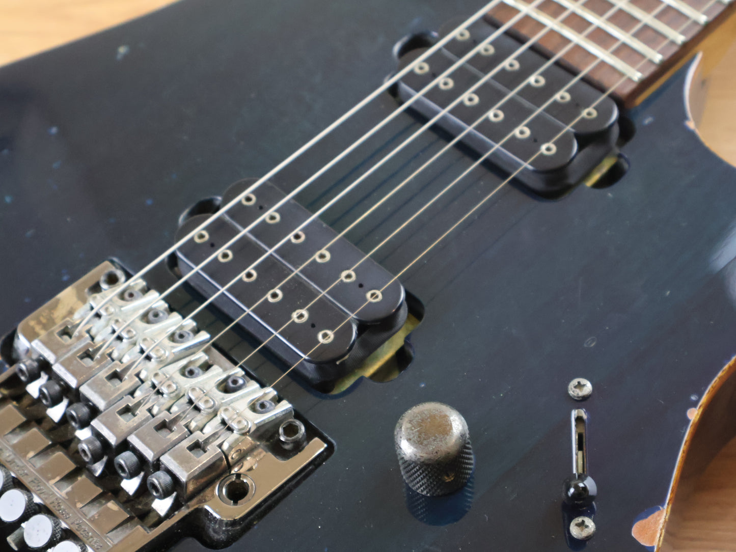 2000 Ibanez Japan RG2020X Prestige HH Superstrat w/LR Baggs Piezo (Transparent Blue)