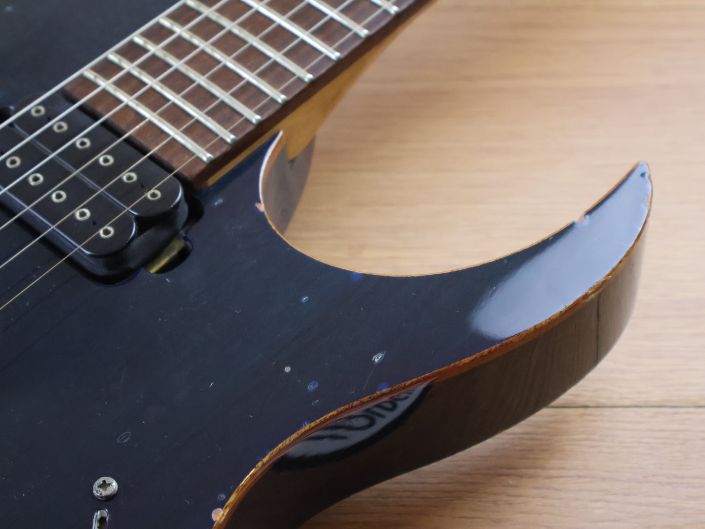 2000 Ibanez Japan RG2020X Prestige HH Superstrat w/LR Baggs Piezo (Transparent Blue)