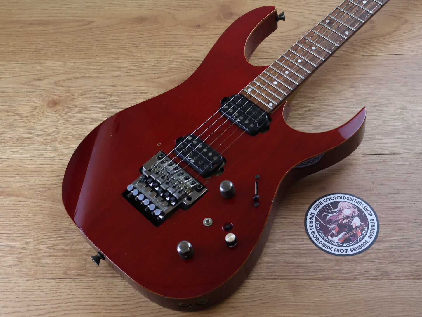 2001 Ibanez Japan RG2020X Prestige HH Superstrat w/LR Baggs Piezo (Transparent Red)