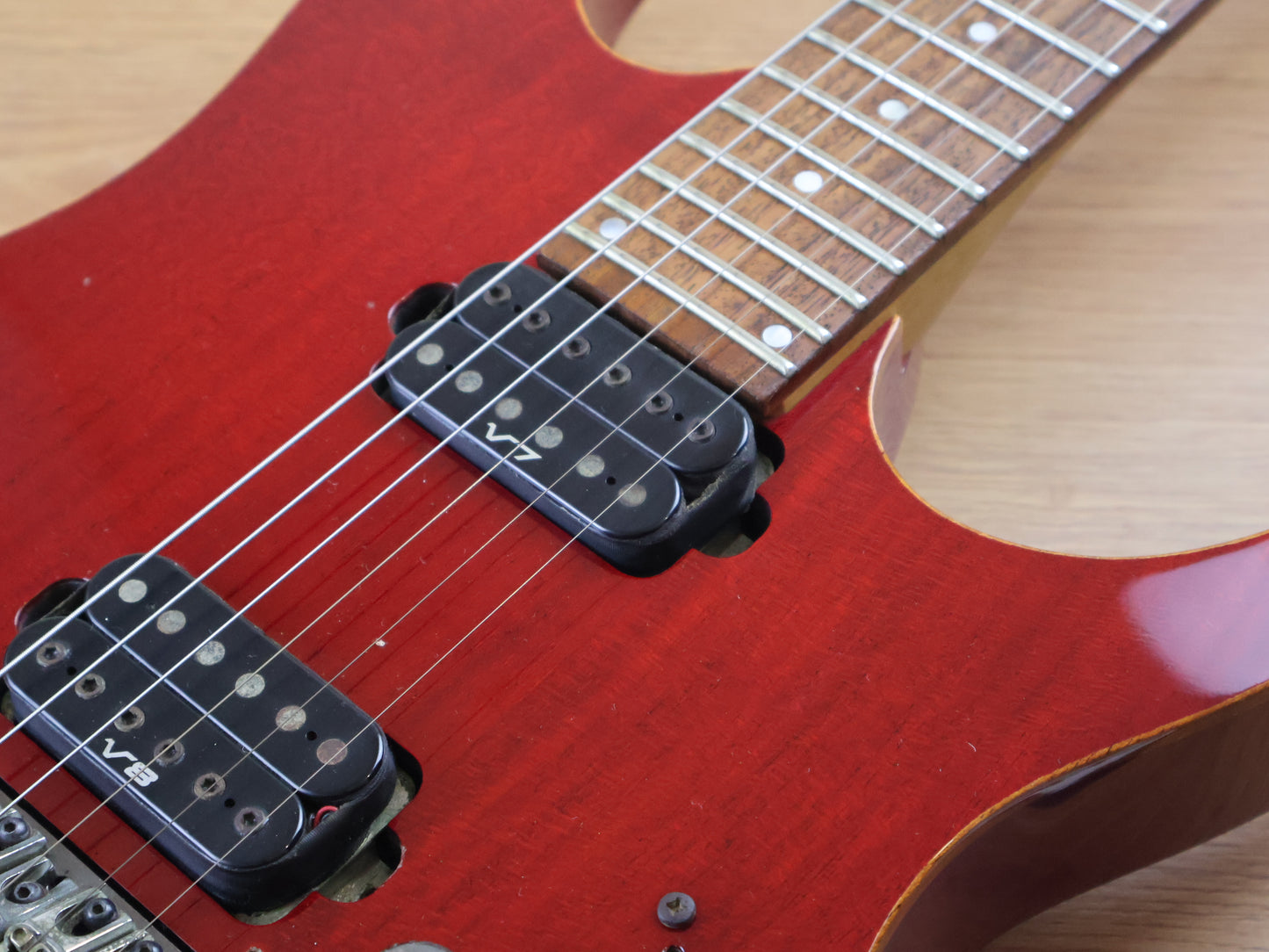 2001 Ibanez Japan RG2020X Prestige HH Superstrat w/LR Baggs Piezo (Transparent Red)