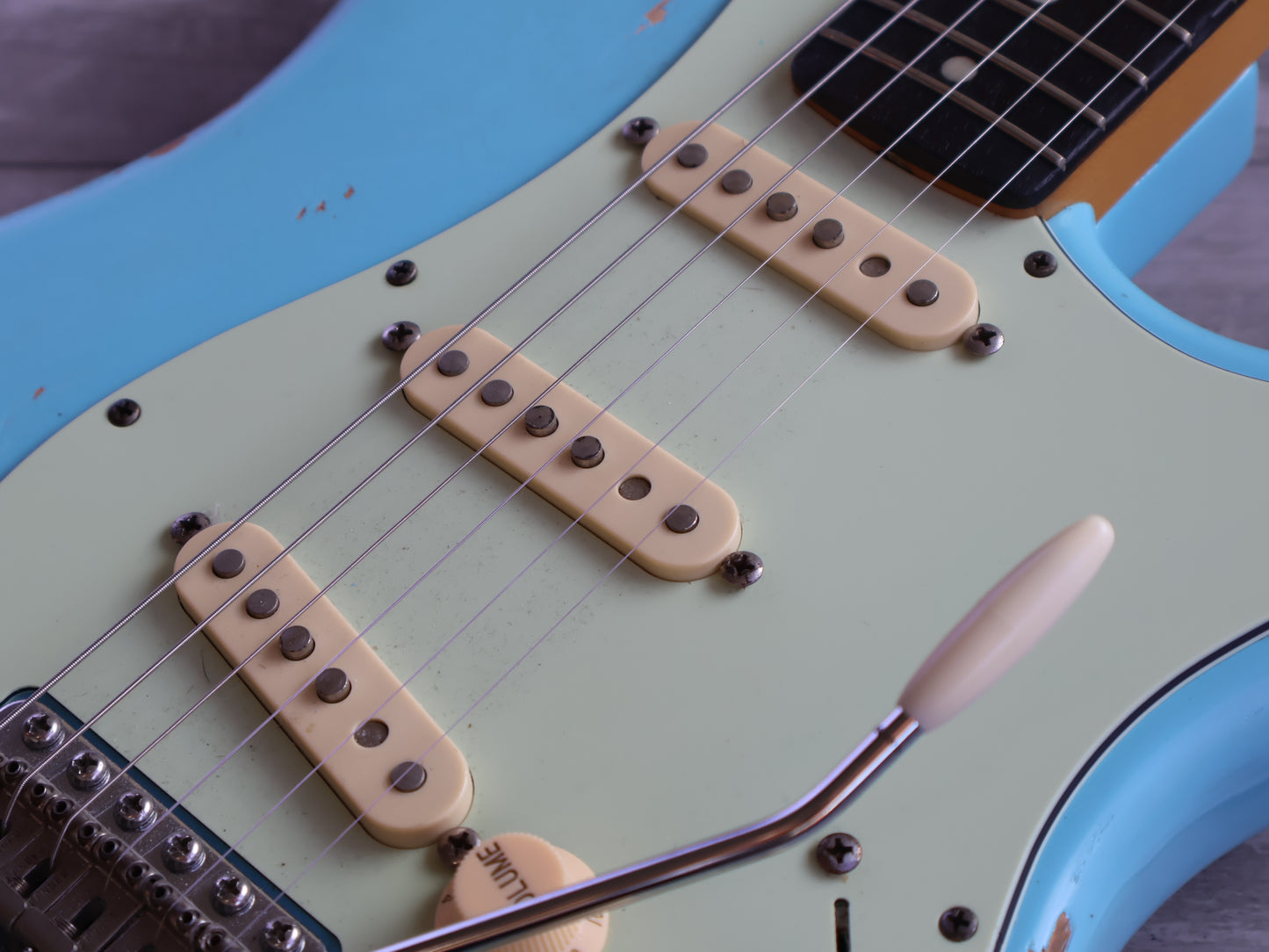 1989 Fender Japan '62 Reissue Stratocaster (Nitro Daphne Blue Refinish)