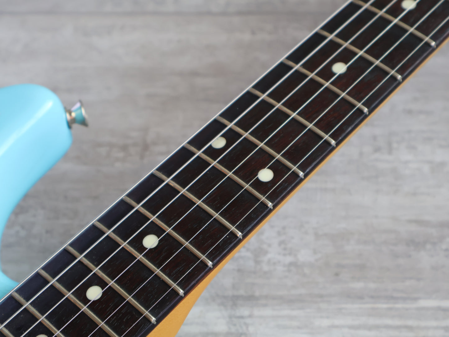 1989 Fender Japan '62 Reissue Stratocaster (Nitro Daphne Blue Refinish)