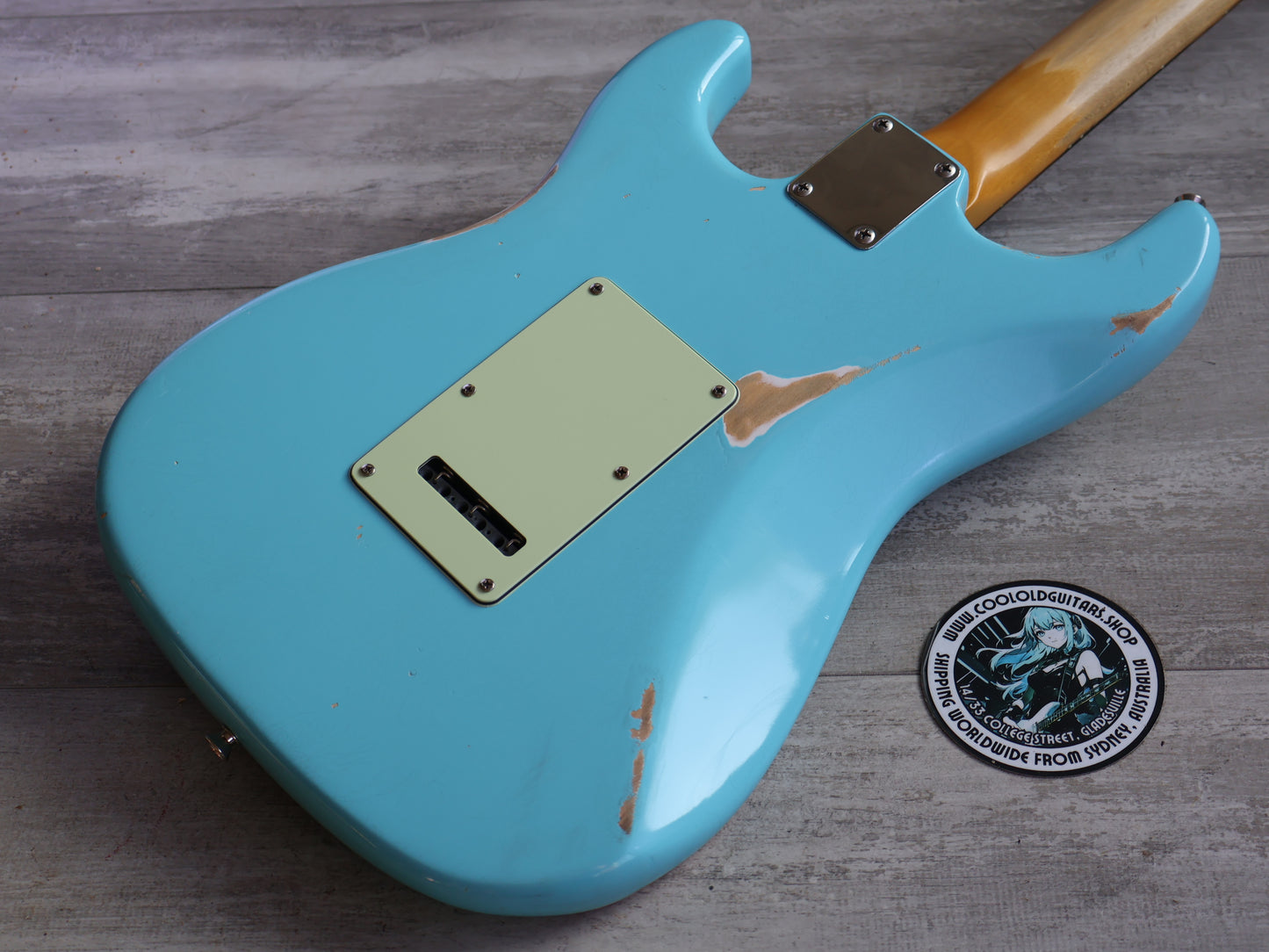 1989 Fender Japan '62 Reissue Stratocaster (Nitro Daphne Blue Refinish)