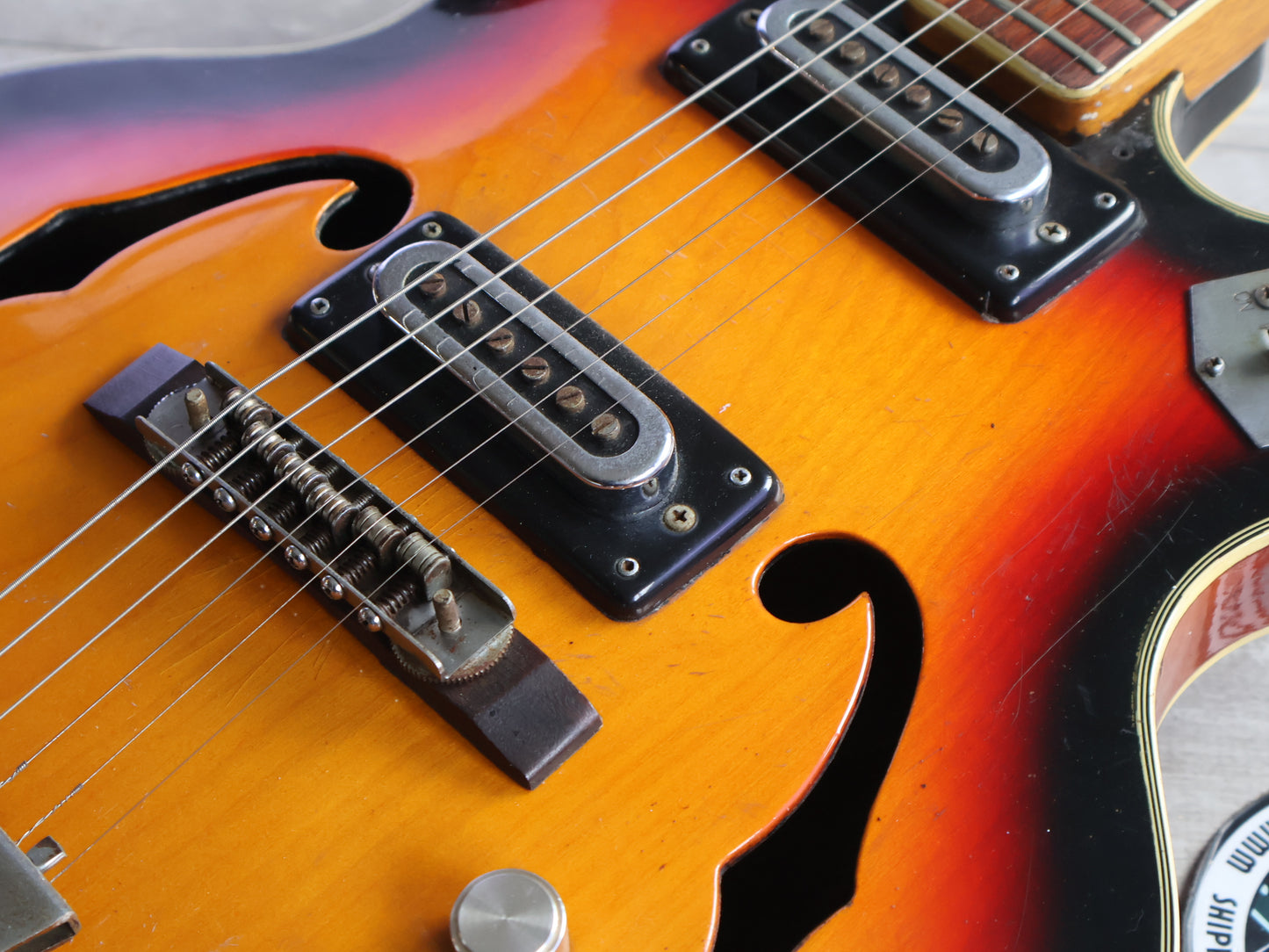 1960's Greco Japan EG-135 Hollowbody Electric Guitar (Sunburst)