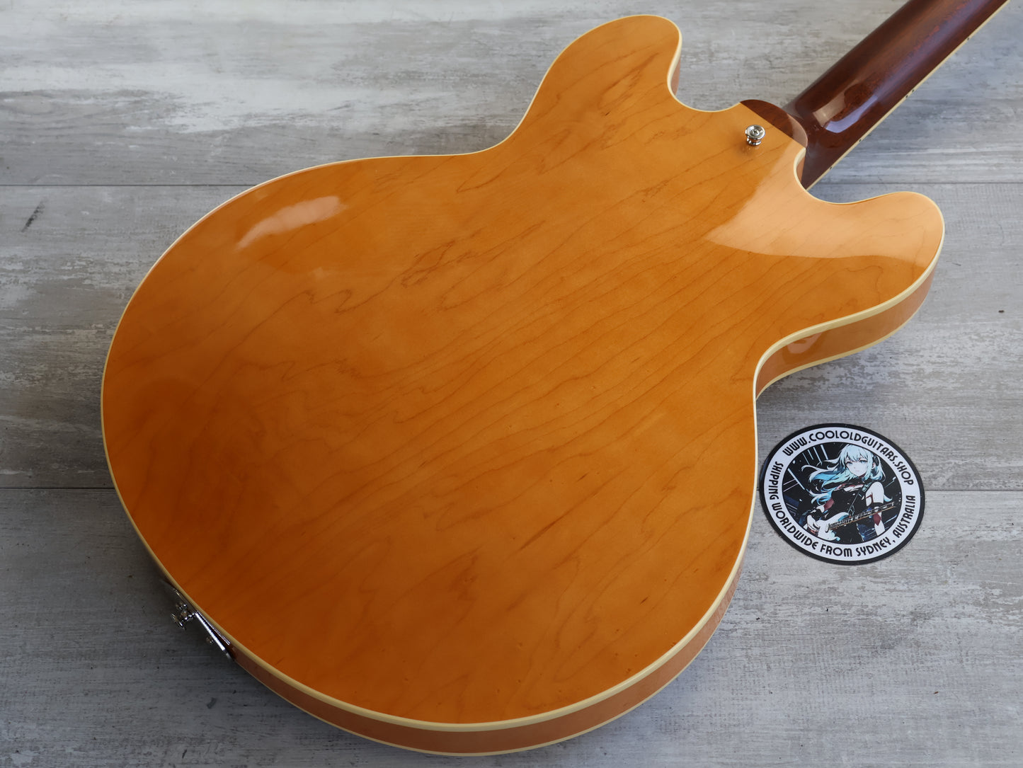 2006 Epiphone Japan Elitist Nick Valensi Model Riviera w/Gibson P-94's (Antique Natural)