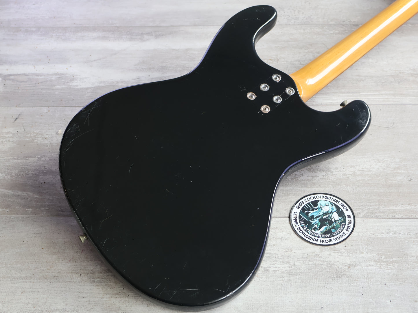 1960's Morales Japan (Mosrite) Ventures Offset Guitar (Gloss Black)