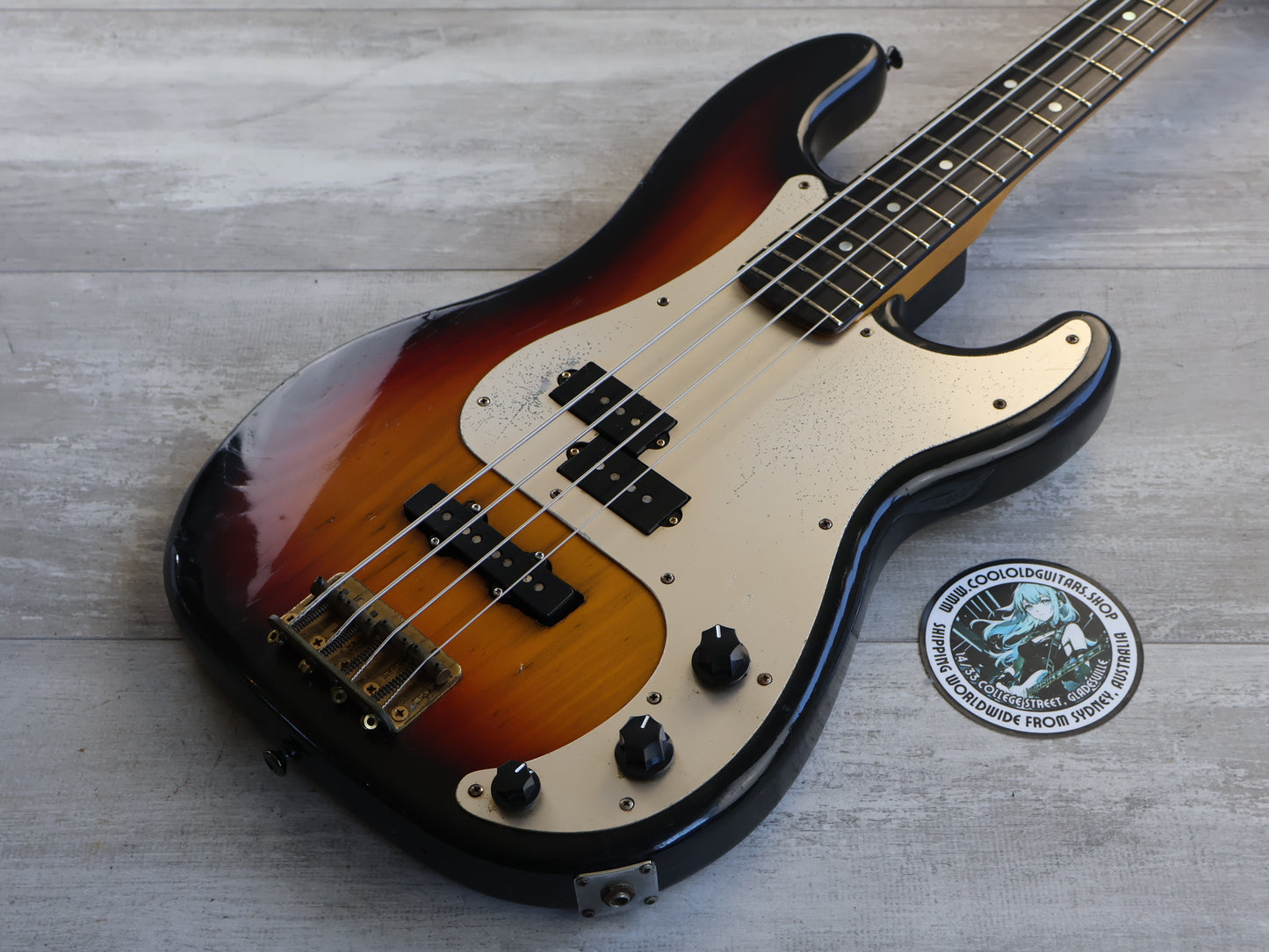 1980's Moon Japan Custom Order PJ Precision Bass (Sunburst)