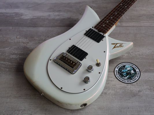 1983 Tokai Japan A-80D Talbo Blazing Fire Cast Aluminium Guitar (Pearl White)