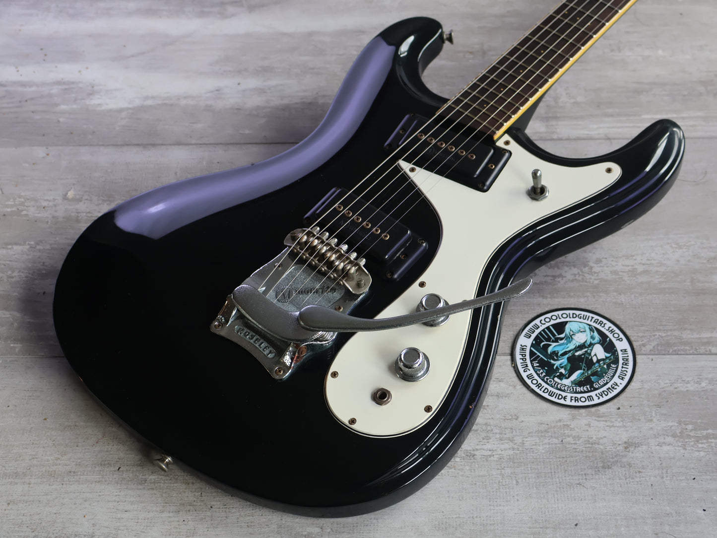 1980's Mosrite Japan VMG-1500B Ventures Model (Black)