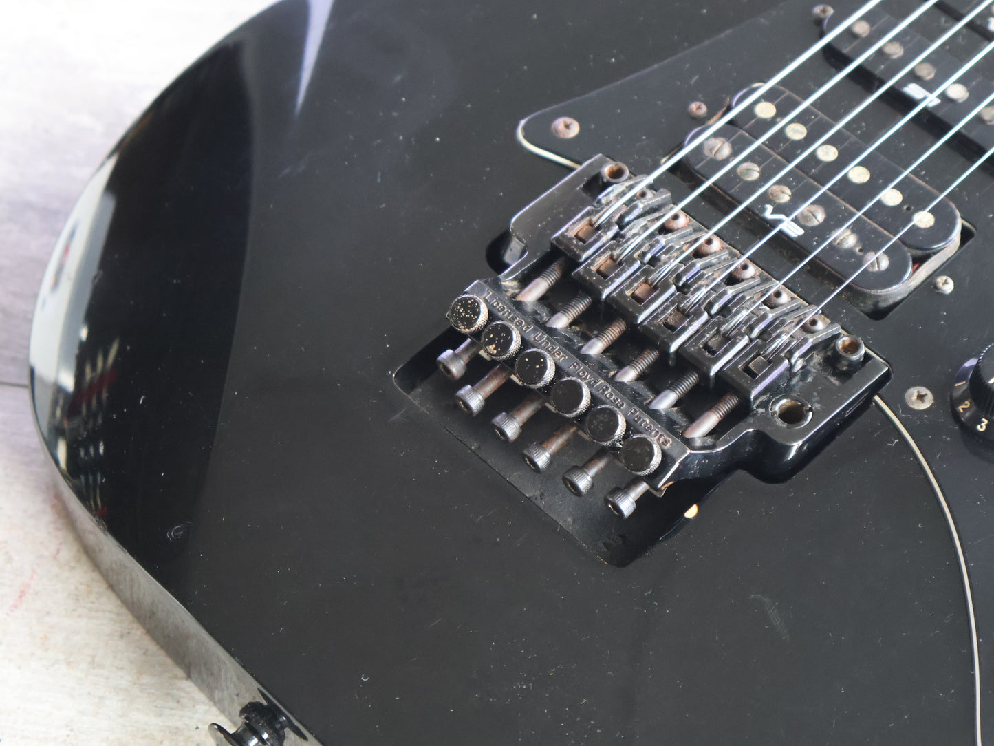 1989 Ibanez Japan RG570 HSH Superstrat (Black)
