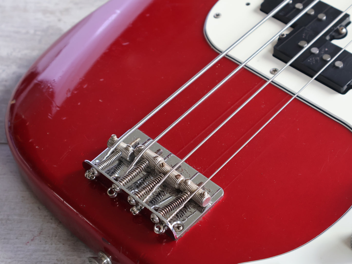 1982 Fernandes Japan RPB-70 ‘57 Reissue Precision Bass (Candy Apple Red)