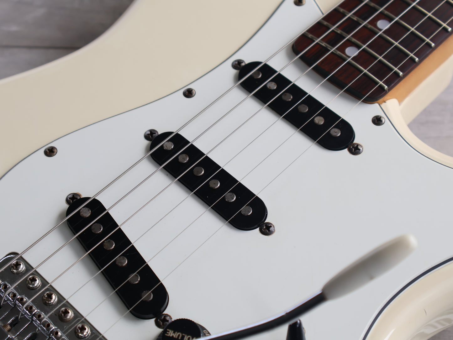 1984 Fender Japan JV Series ST72-55 '72 Reissue CBS Stratocaster (Aged Olympic White)