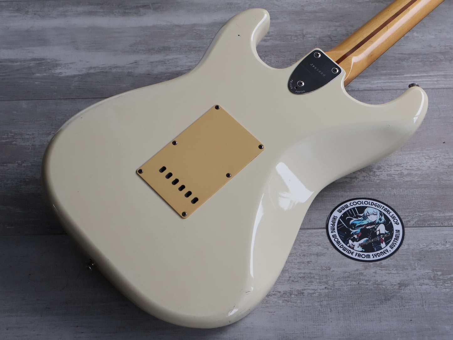 1984 Fender Japan JV Series ST72-55 '72 Reissue CBS Stratocaster (Aged Olympic White)