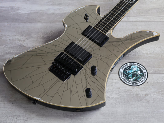 2008 BC Rich Jake Pitts Pro X Signature Model Mockingbird (Cracked Mirror)