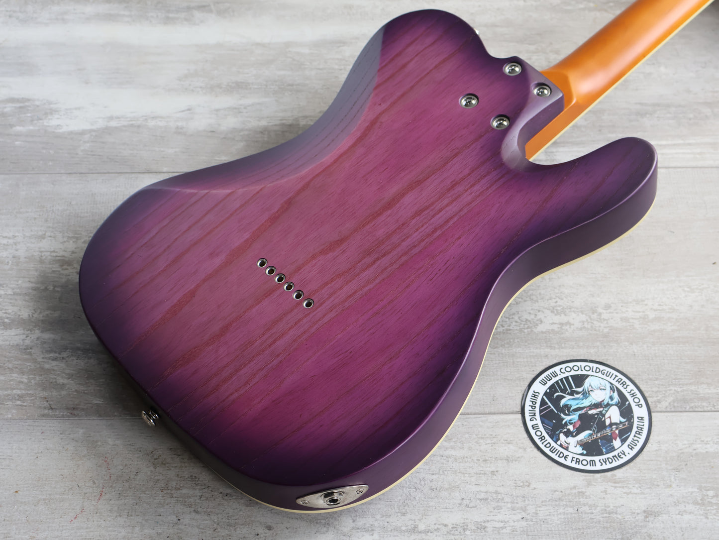 Schecter PT Special LH Left Handed Stratocaster w/P90 (Purple Burst Pearl)