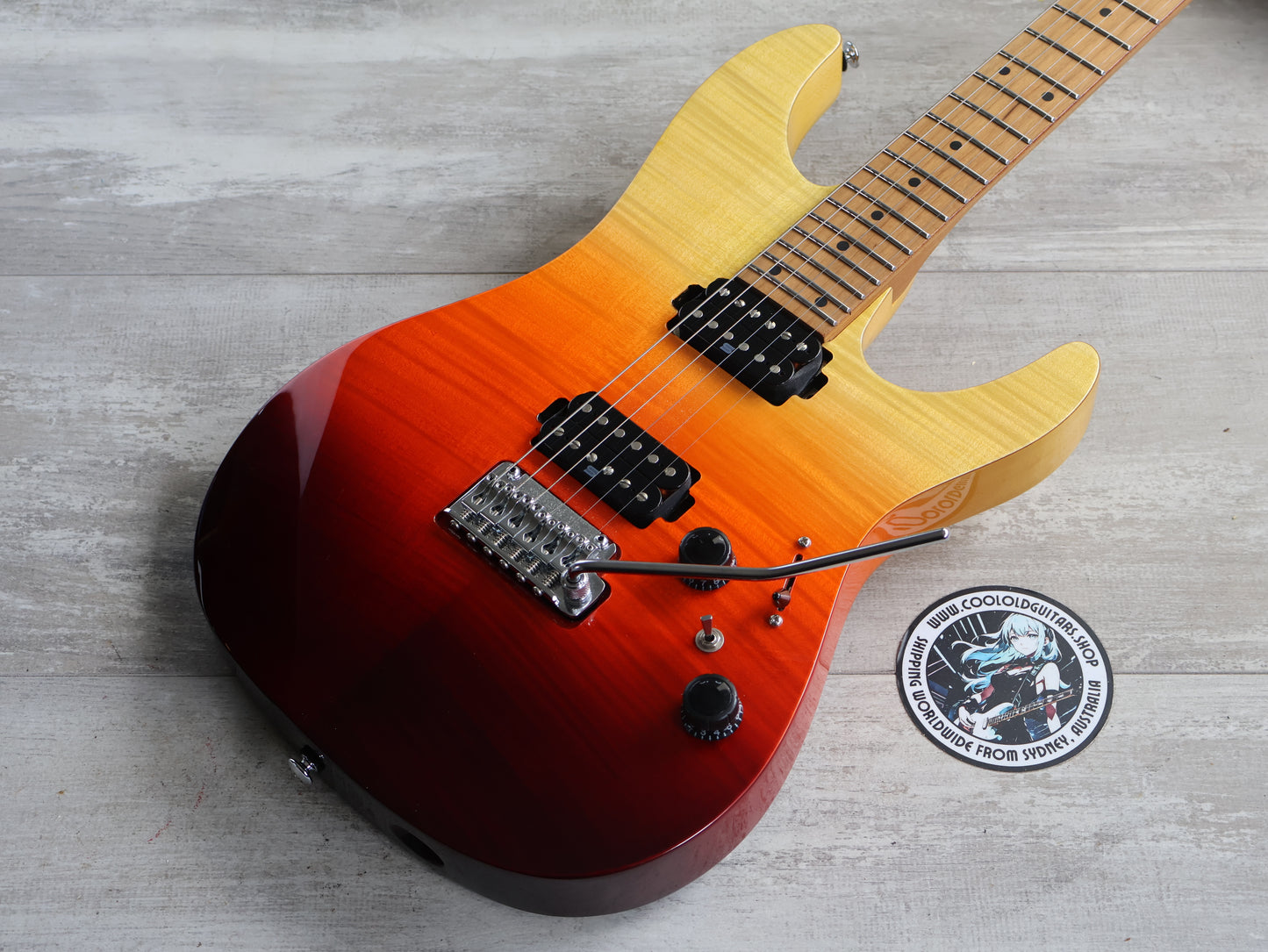 Ibanez AZ242F Premium Series Superstrat (Tequila Sunrise Gradation)
