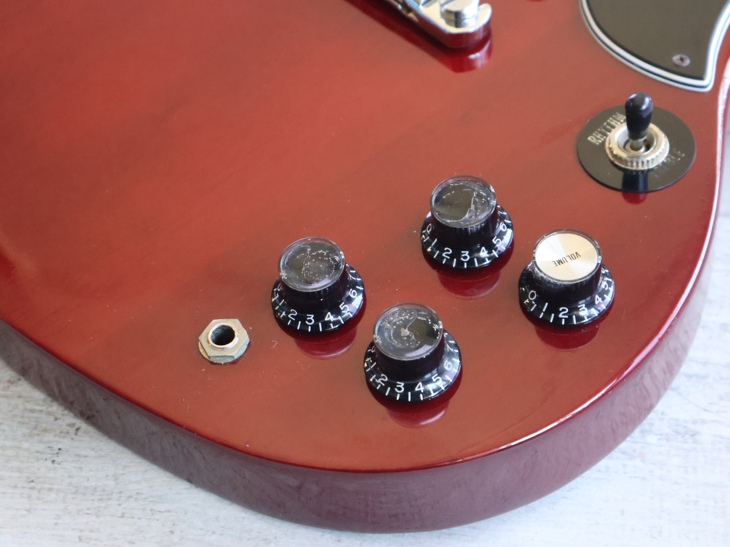 1990 Orville (Gibson) Japan SG-65 '62 Reissue SG Double Cutaway (Cherry)