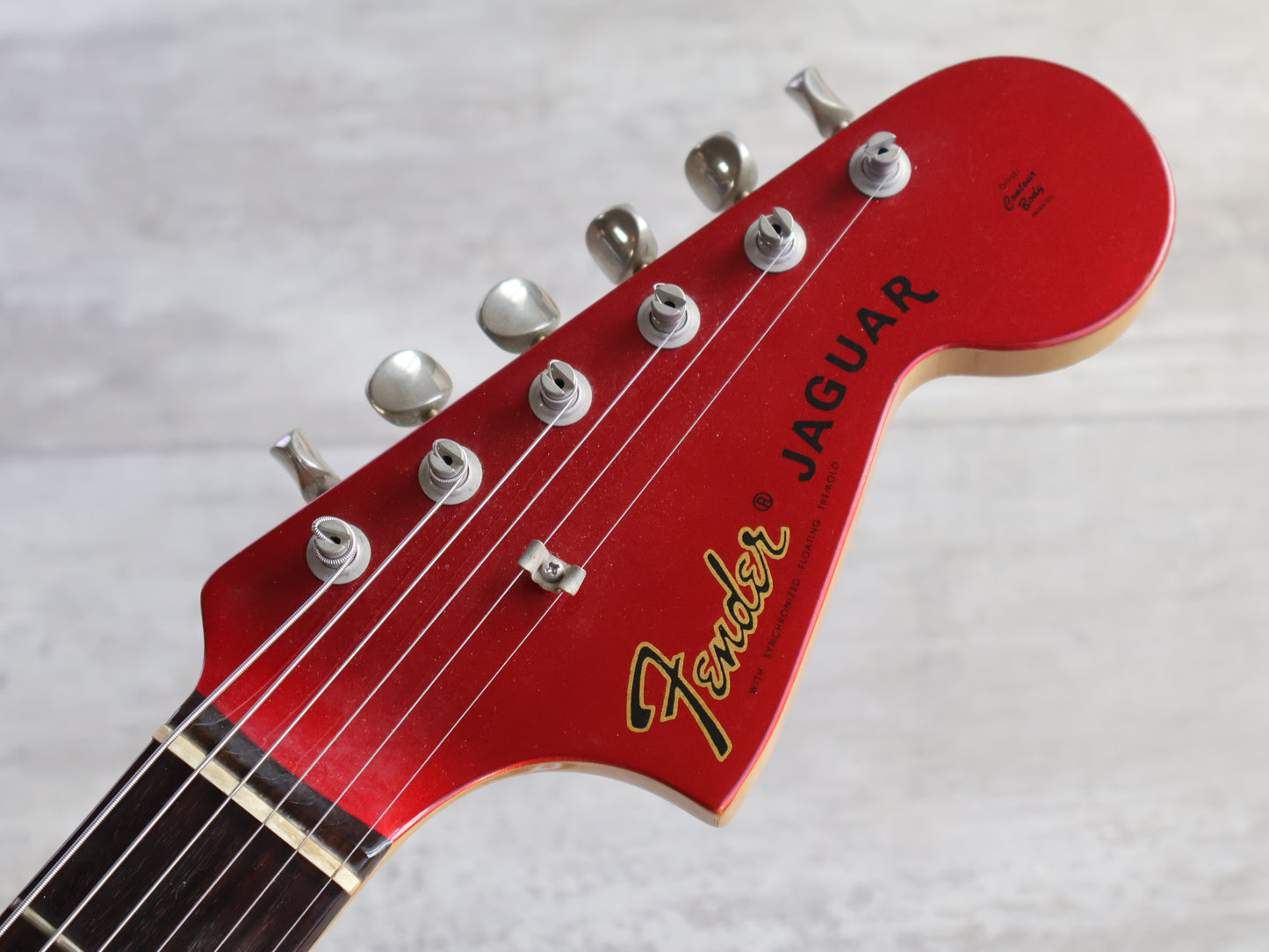 1999 Fender Japan JG66-85 '66 Reissue Jaguar (Candy Apple Red w/Matching Headstock)
