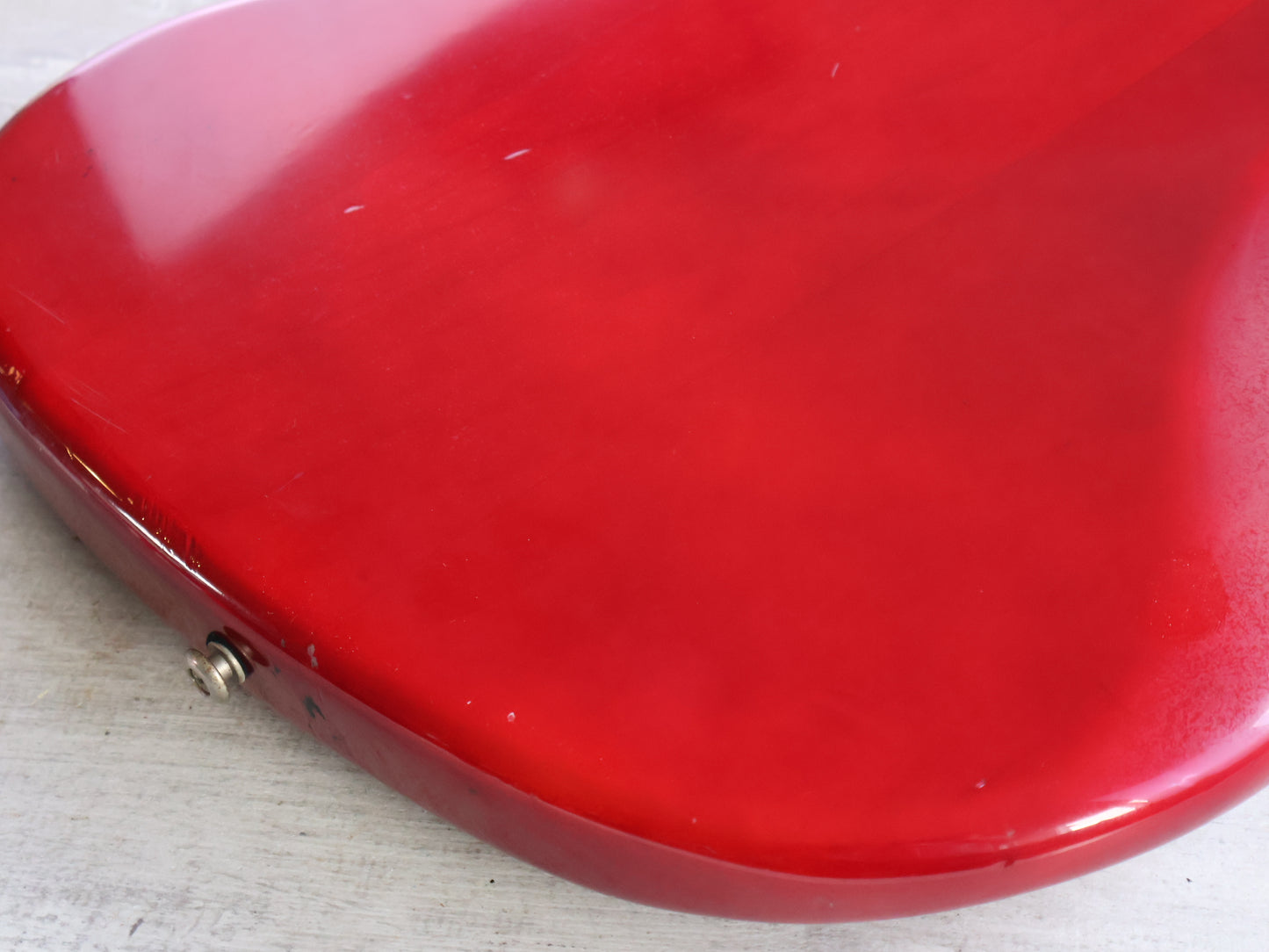 1997 Fender Japan JB62 '62 Reissue Fretless Jazz Bass w/EMG's (Transparent Red)