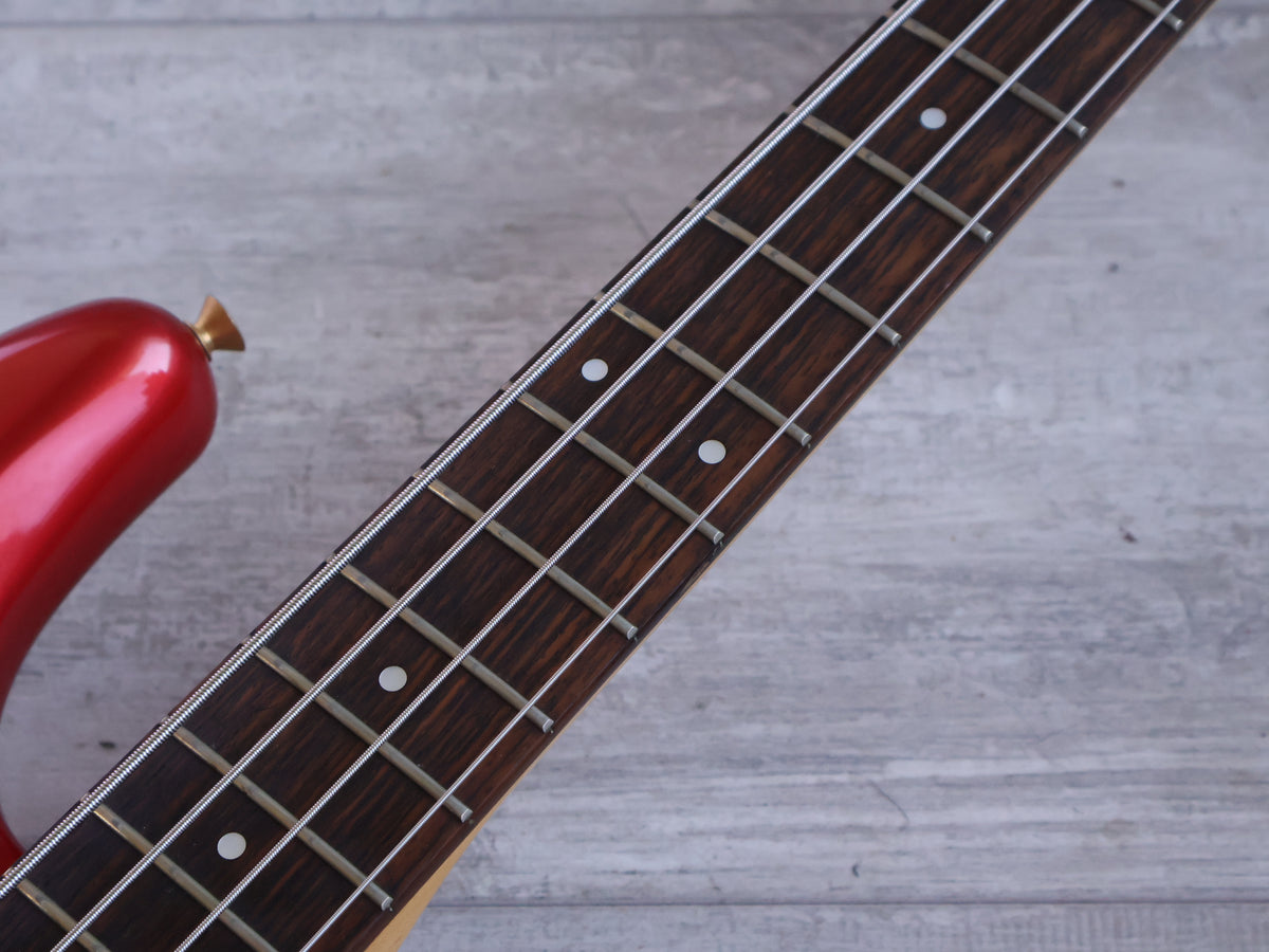 1988 Fender Japan PJR65 Jazz Bass Special PJ Active Contemporary Bass (Chrome Red)