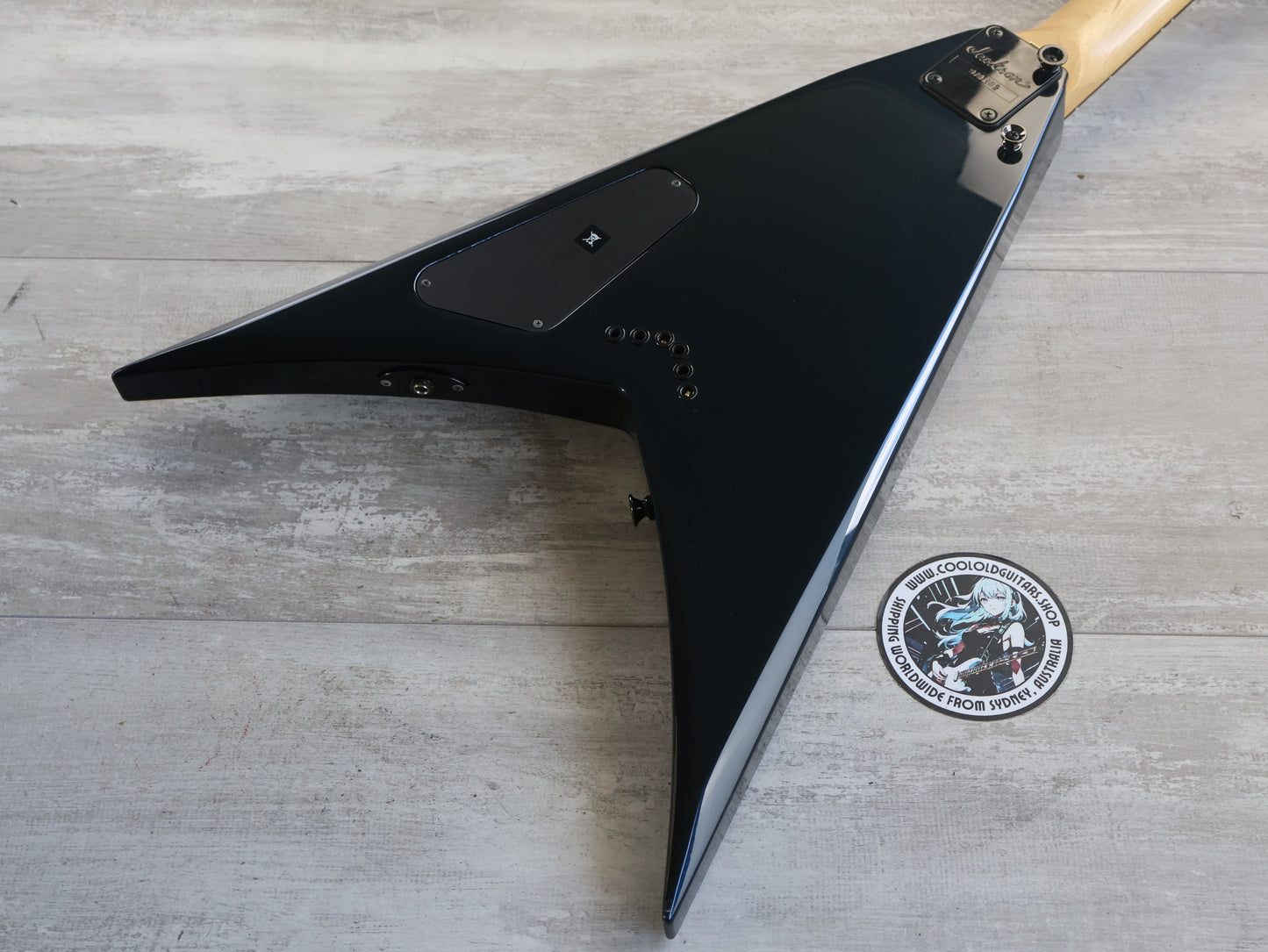 2004 Jackson Japan KVX10 Limited Edition King V Flying V (Blue Ghost Flames)