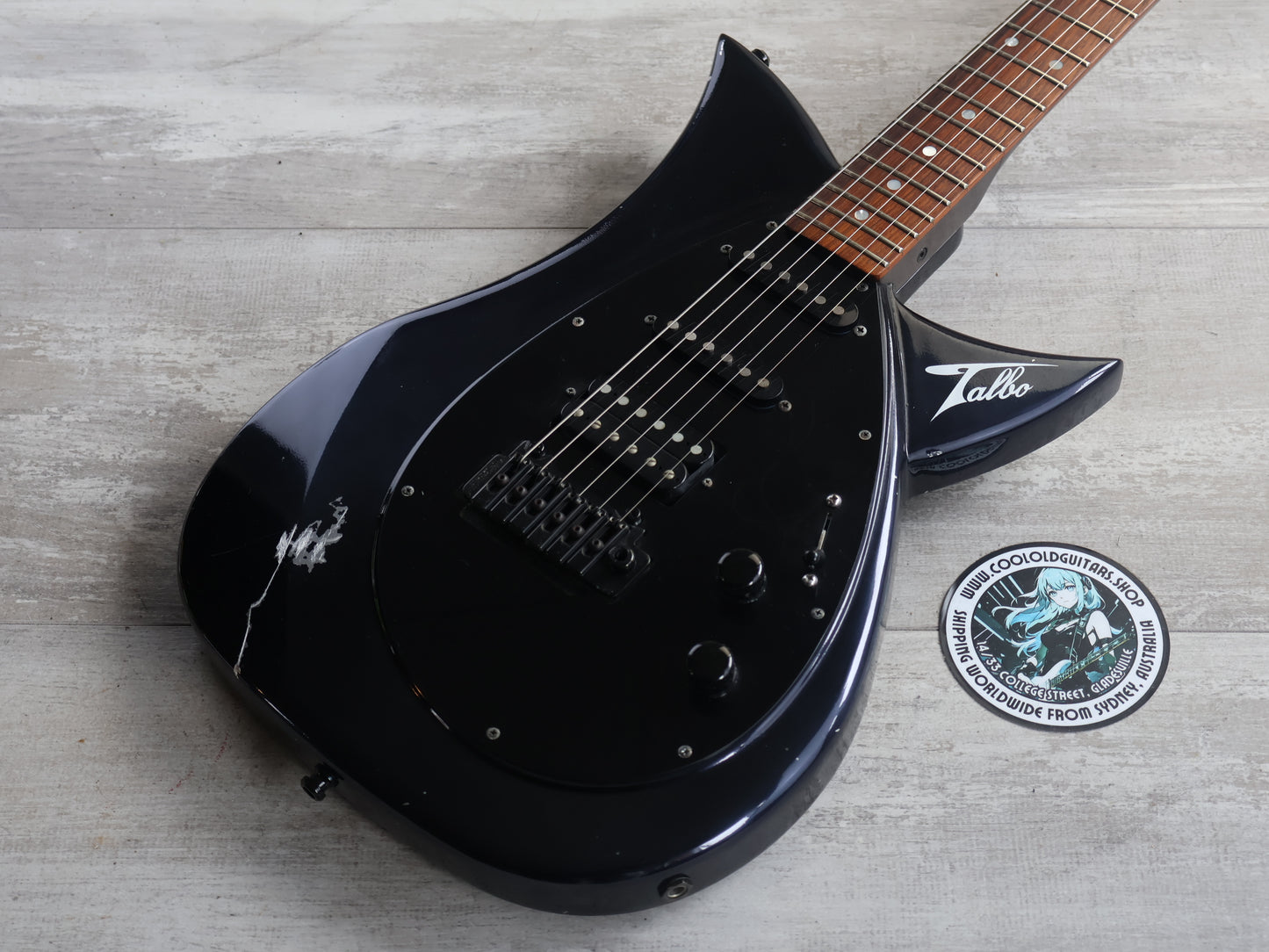 2000’s Tokai Japan Talbo Blazing Fire Cast Aluminium Electric Guitar (Navy Blue)