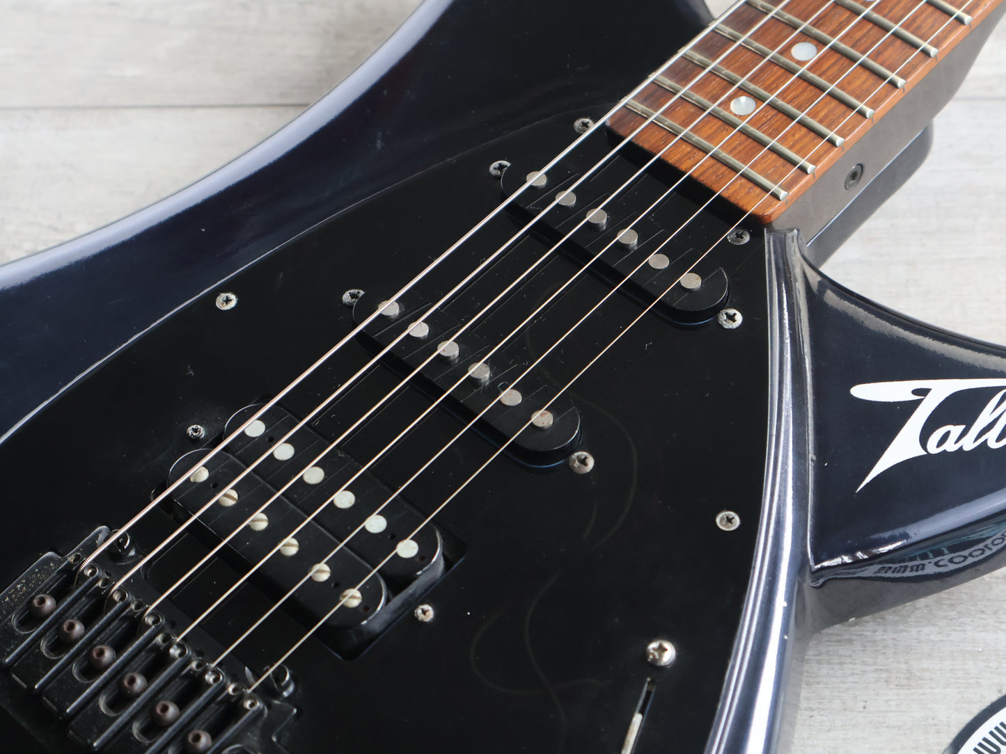 2000’s Tokai Japan Talbo Blazing Fire Cast Aluminium Electric Guitar (Navy Blue)