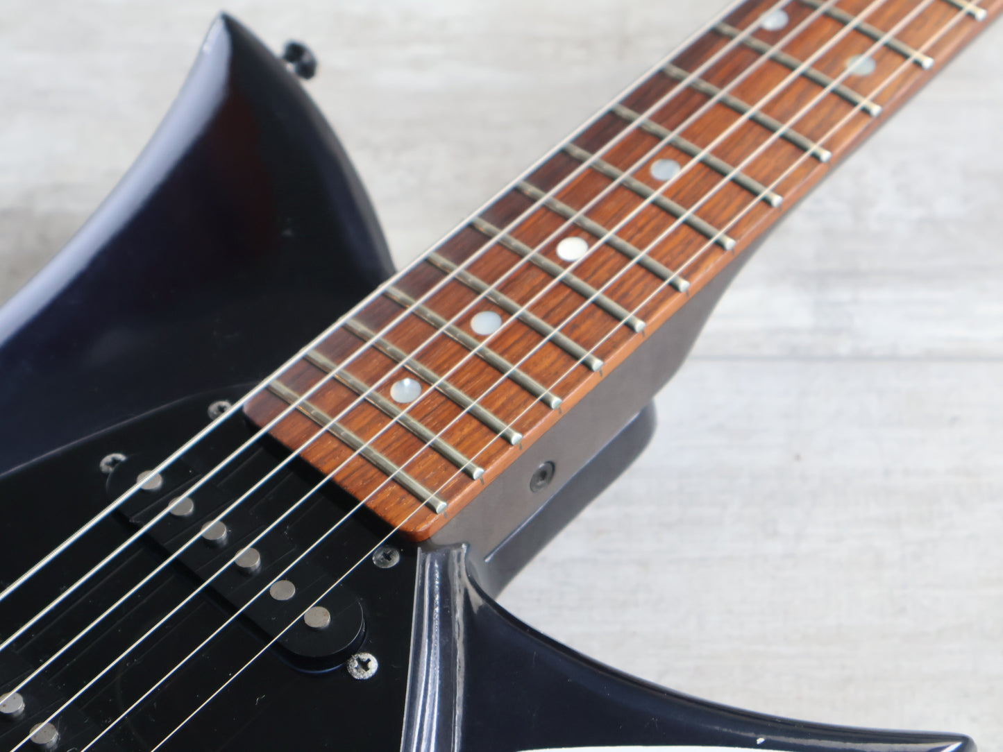 2000’s Tokai Japan Talbo Blazing Fire Cast Aluminium Electric Guitar (Navy Blue)