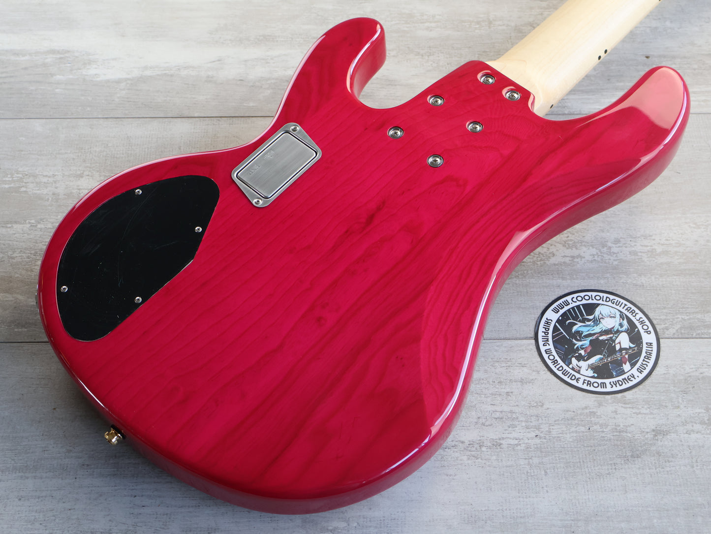 Edwards Japan E-Bardic STPI 5-String Bass - Tetsuya Signature Model (Transparent Pink)